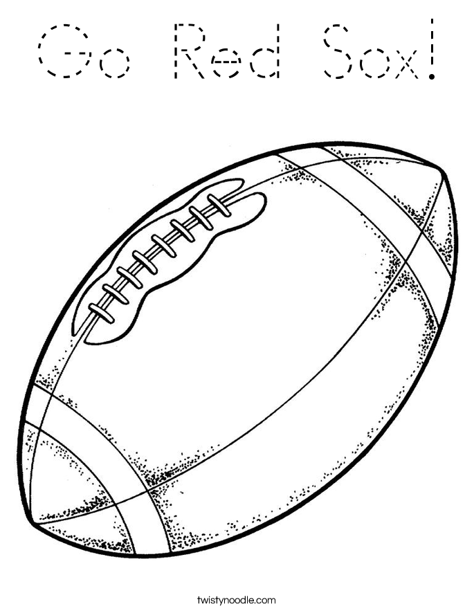 Go Red Sox! Coloring Page