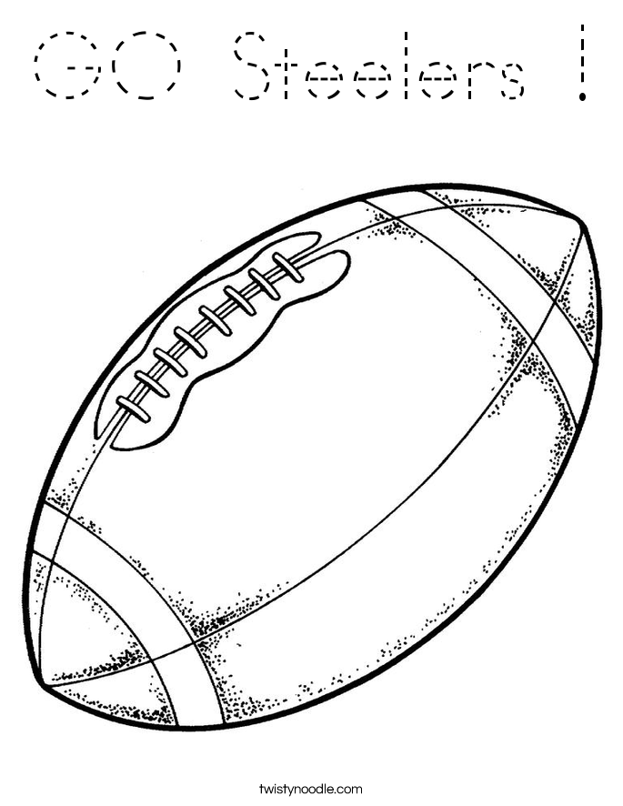 GO Steelers ! Coloring Page