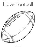 I love football Coloring Page