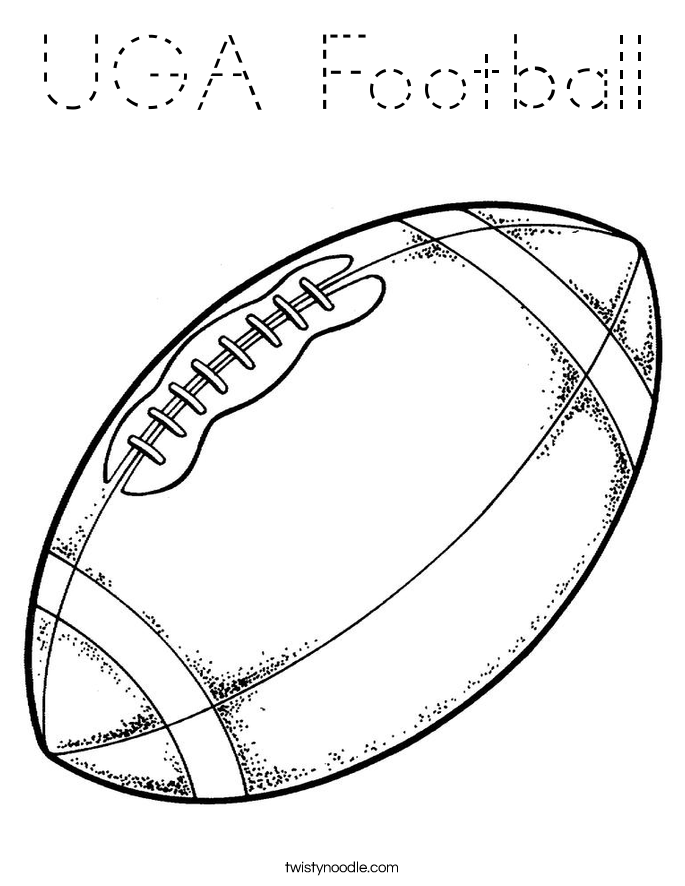 UGA Football Coloring Page