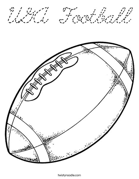 Football Coloring Page
