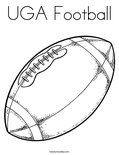 UGA Football Coloring Page