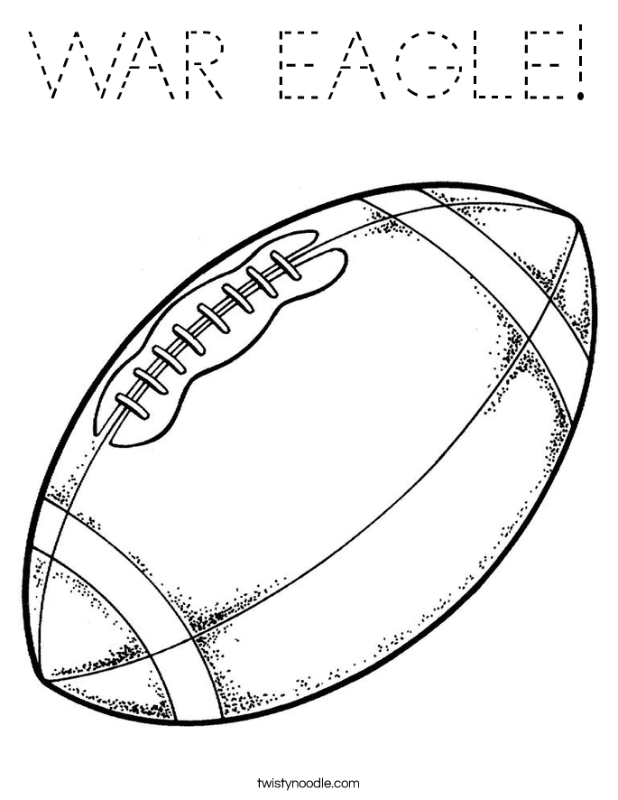 WAR EAGLE! Coloring Page