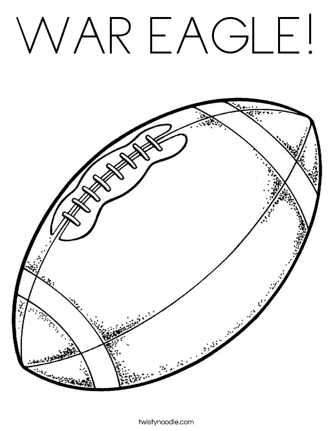 WAR EAGLE! Coloring Page