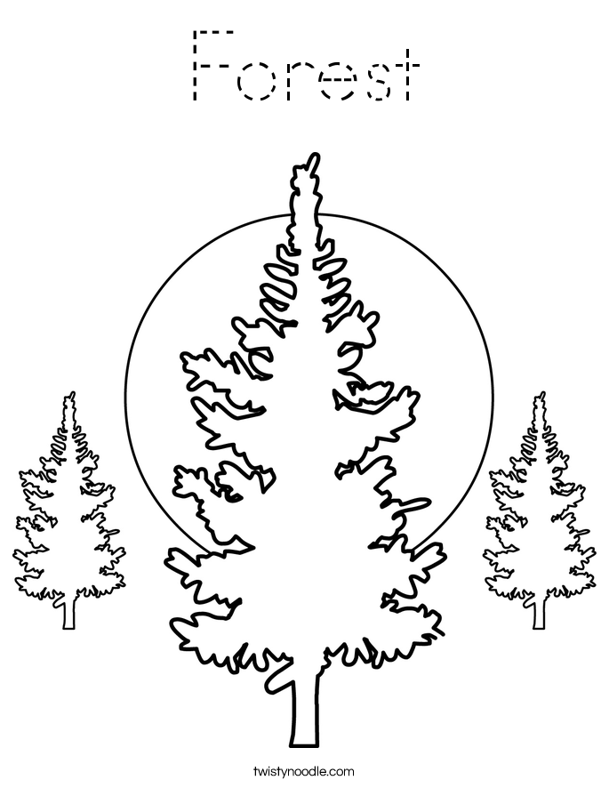Forest Coloring Page