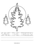 SAVE THE TREES! Worksheet