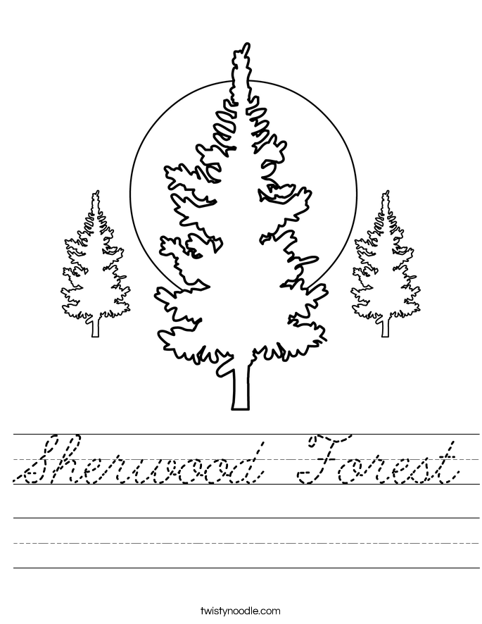 Sherwood Forest Worksheet
