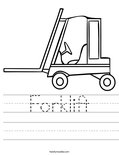 Forklift Worksheet