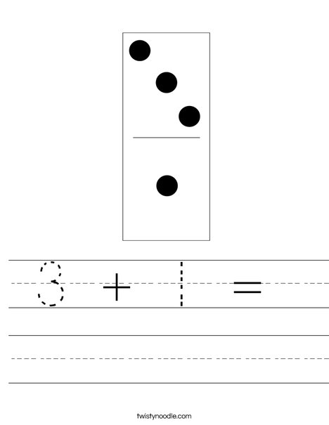 Domino Four Worksheet