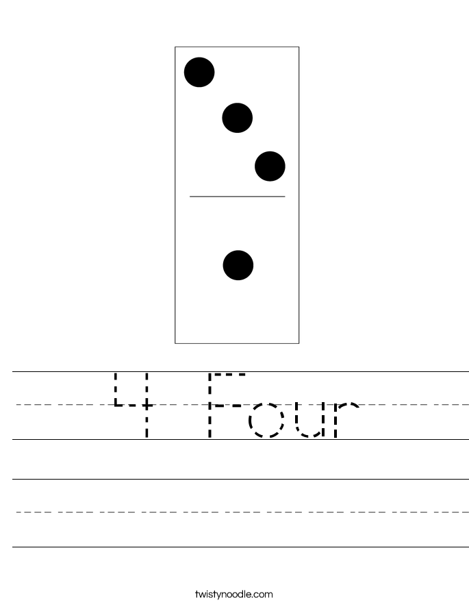 4 Four Worksheet