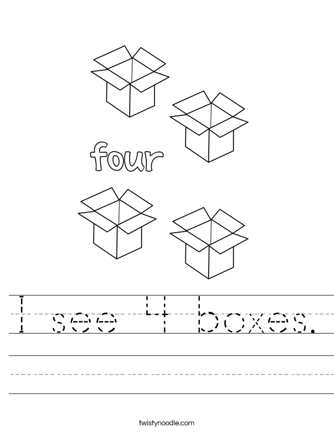 I see 4 boxes. Worksheet