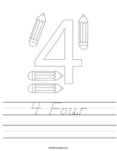 Elephant Four Worksheet