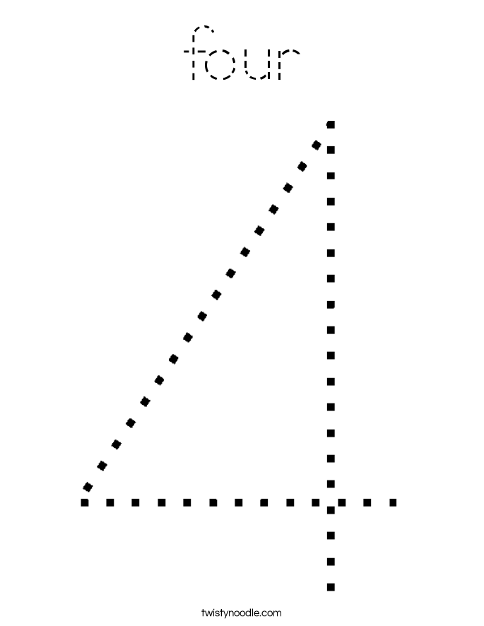 four Coloring Page