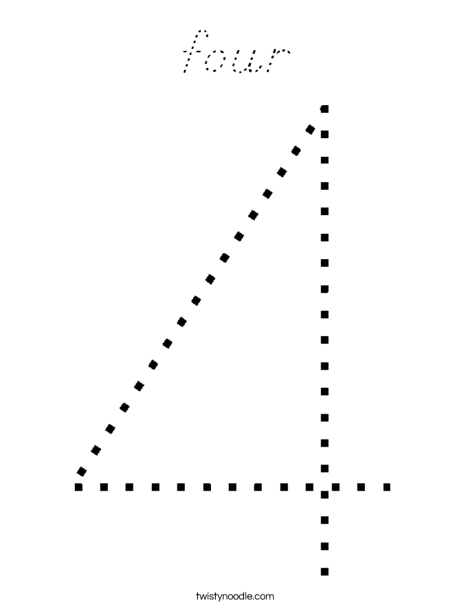 four Coloring Page