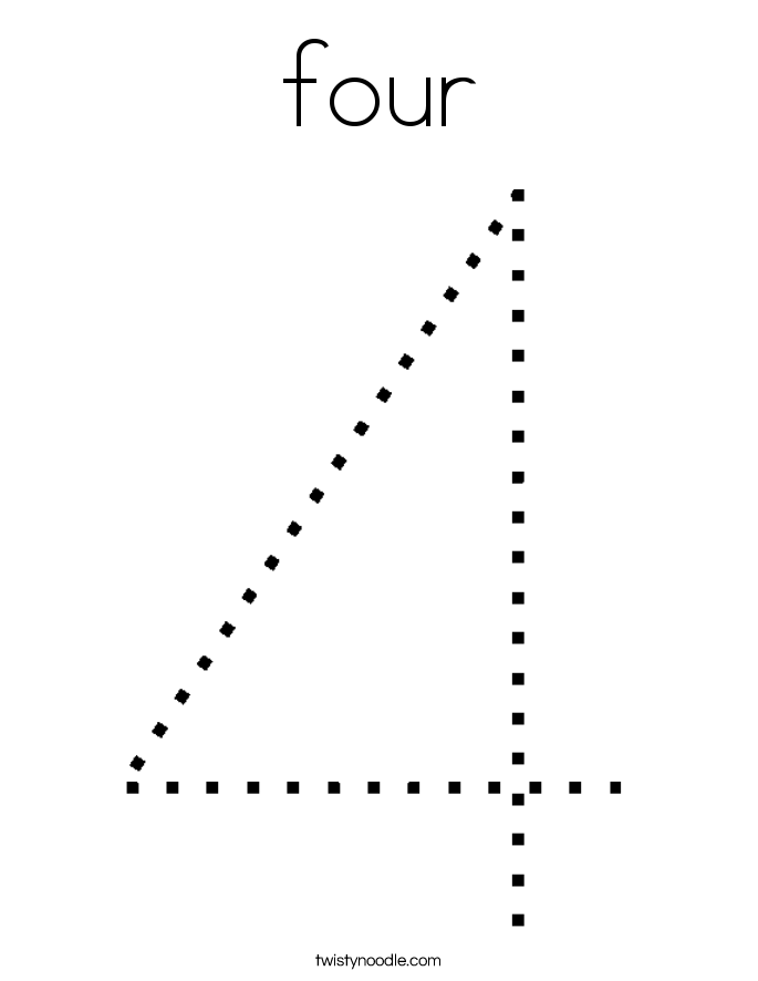 four Coloring Page
