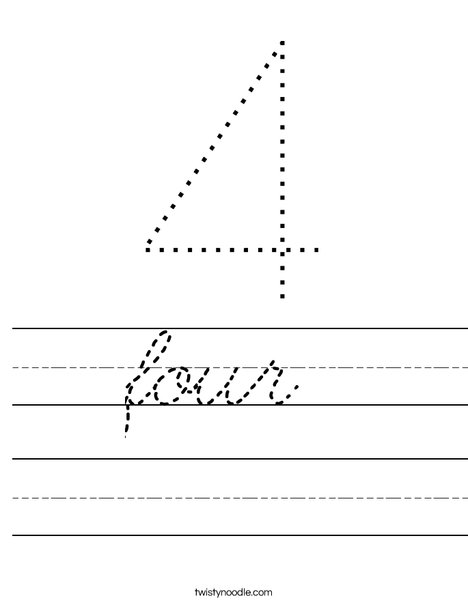 Four Worksheet