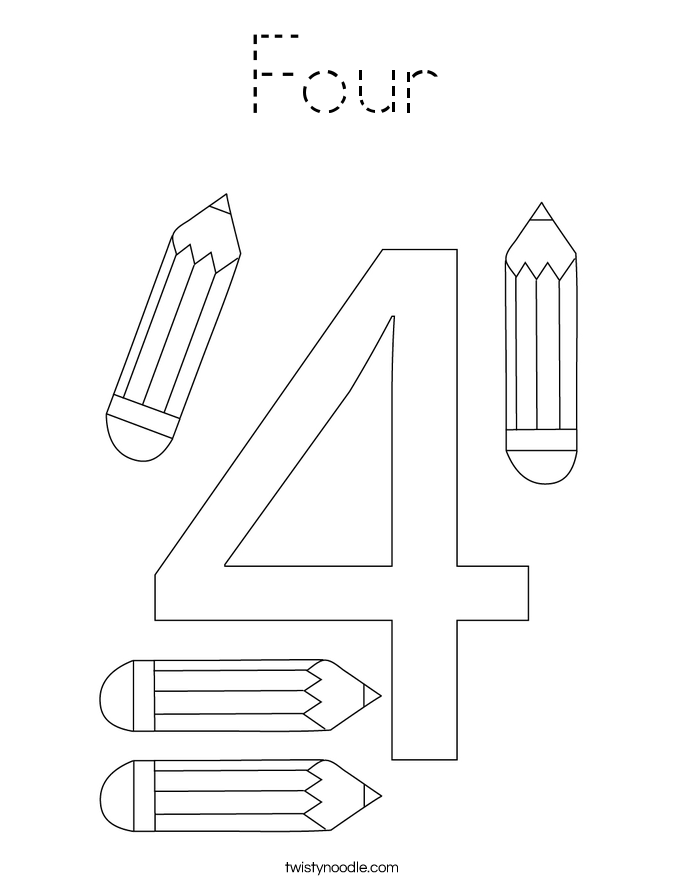 Four Coloring Page