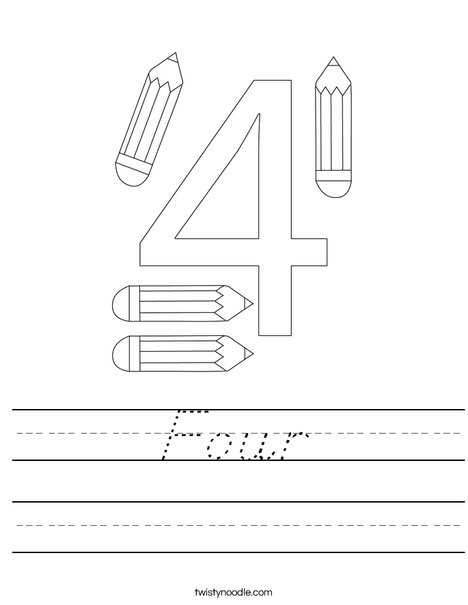 Elephant Four Worksheet