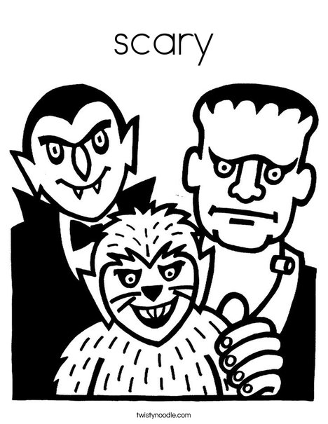 Frankensteins Coloring Page