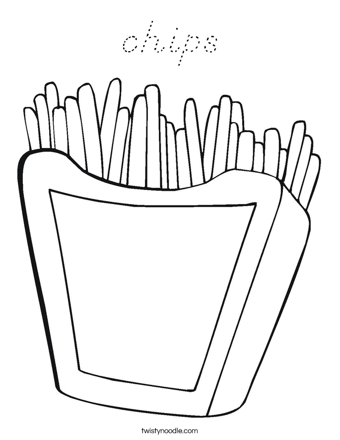 chips Coloring Page
