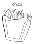 chips Coloring Page