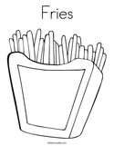 Fries Coloring Page