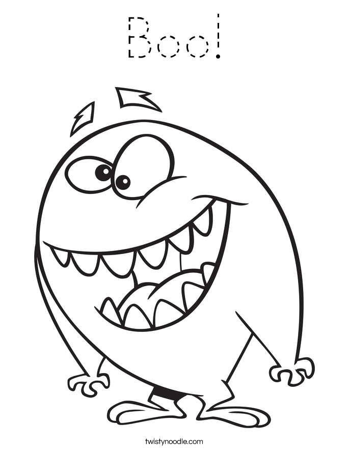 Boo! Coloring Page