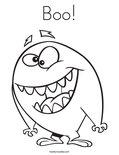 Boo! Coloring Page