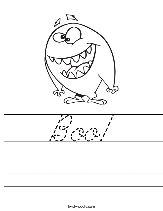 Boo! Worksheet