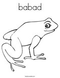 babad Coloring Page