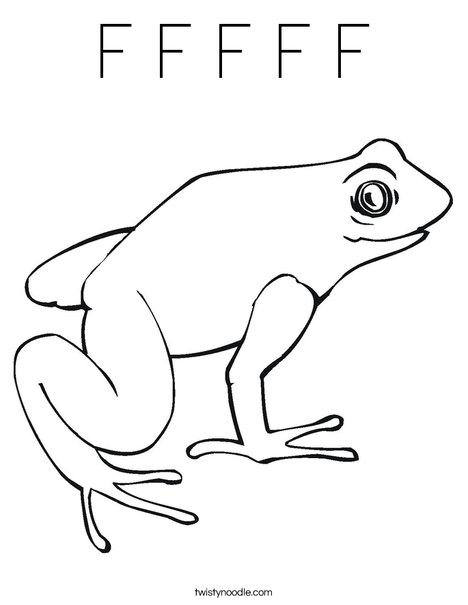 Frog Coloring Page