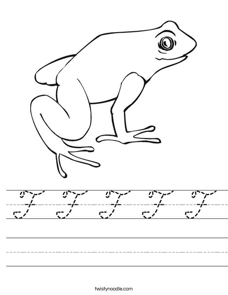 Frog Worksheet
