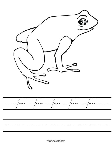 Frog Worksheet
