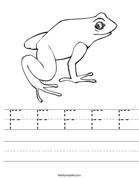 Frog Worksheet