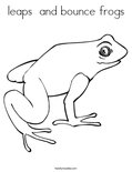 leaps  and bounce frogs Coloring Page