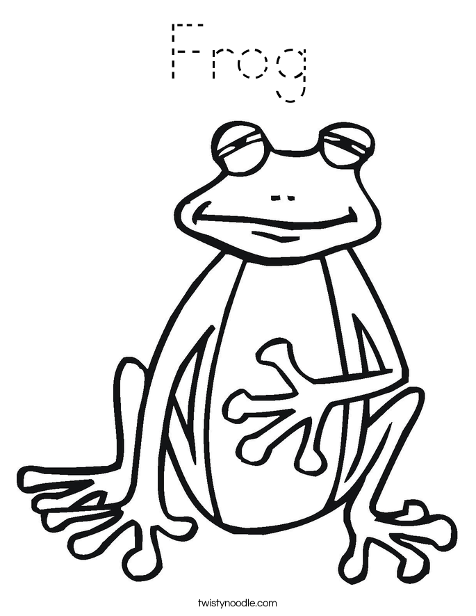 Frog Coloring Page