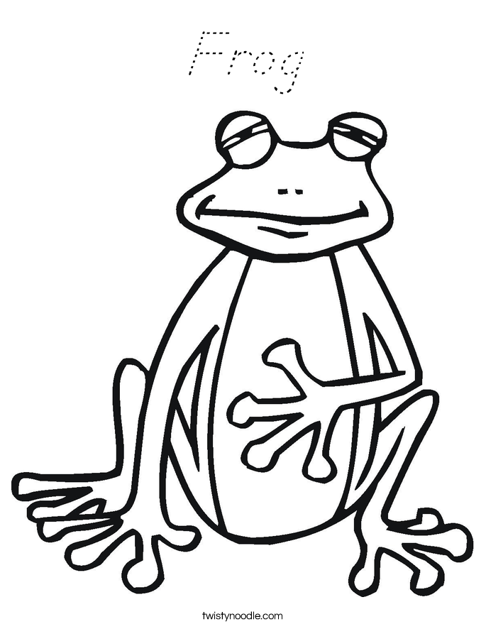 Frog Coloring Page