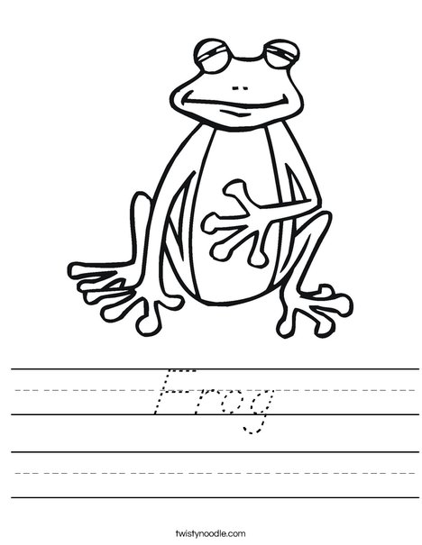 Silly Frog Worksheet