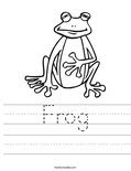 Frog Worksheet