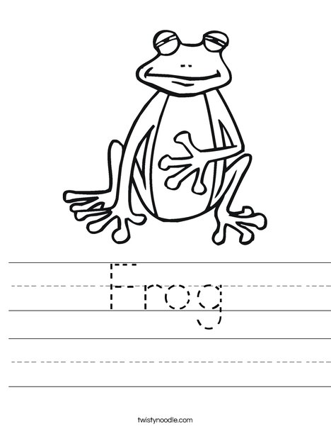 Silly Frog Worksheet