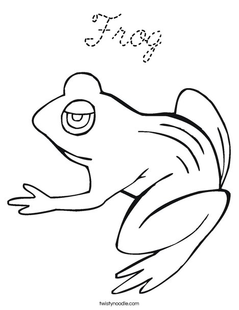 BullFrog Coloring Page