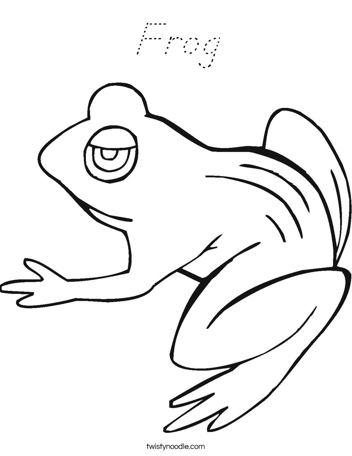 Frog Coloring Page