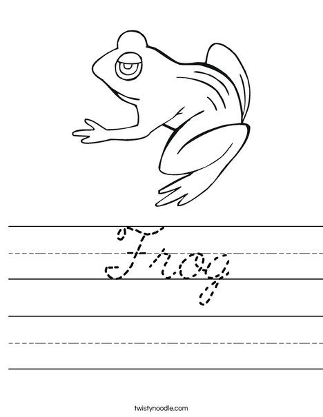 BullFrog Worksheet