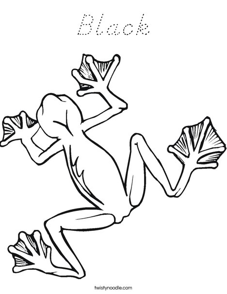 Tree Frog Coloring Page
