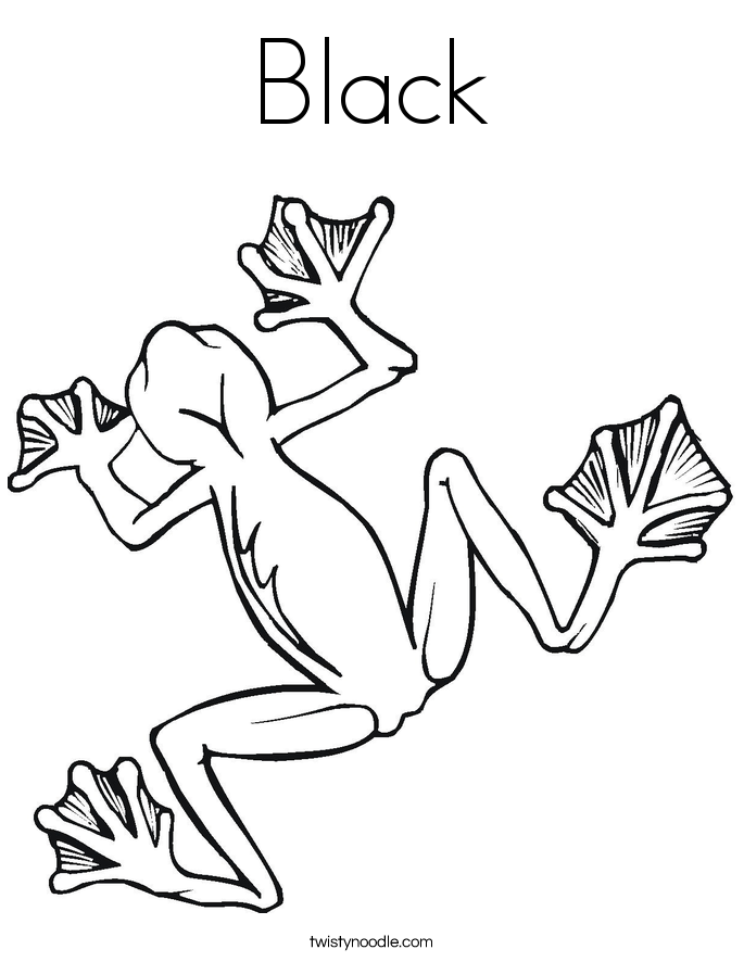 Black Coloring Page