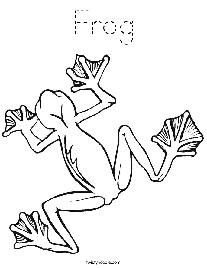 Frog Coloring Page