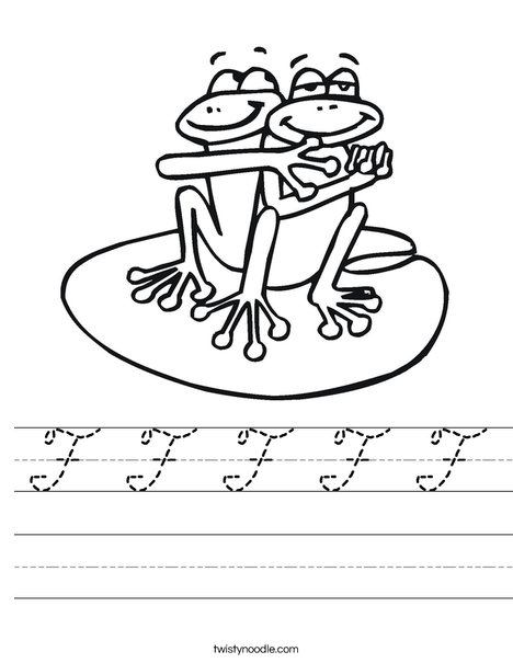 Two Frogs Worksheet
