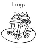 FrogsColoring Page