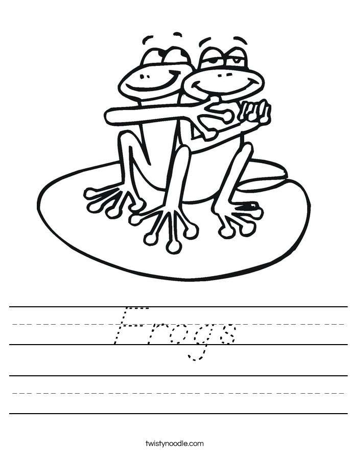 Frogs Worksheet