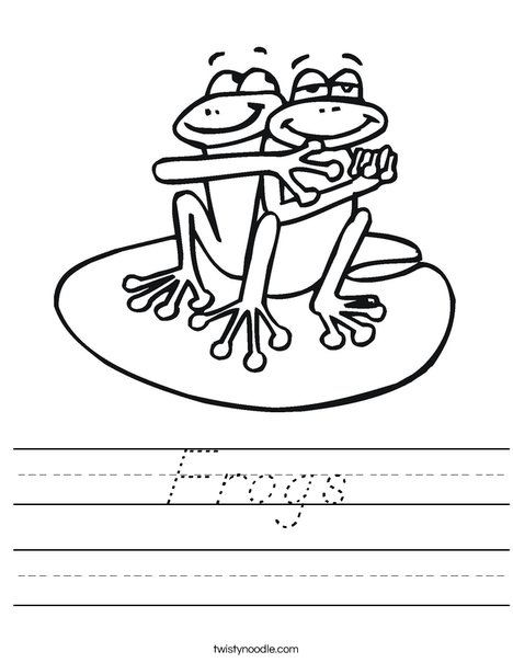 Two Frogs Worksheet
